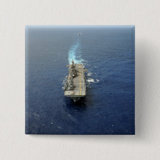 Bóton Quadrado 5.08cm Grupo Kearsarge Amphibous Ready (Frente)