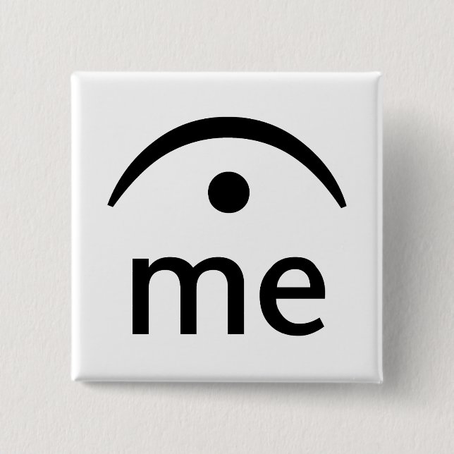 Bóton Quadrado 5.08cm Guardare-me (Frente)