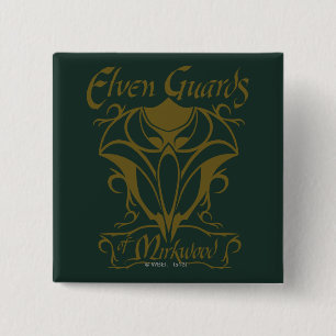 Bóton Quadrado 5.08cm Guardas Elven do Nome Mirkwood