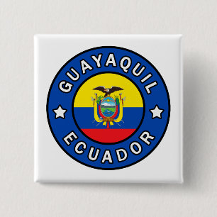 Bóton Quadrado 5.08cm Guayaquil Equador