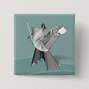 Bóton Quadrado 5.08cm Guerreiro de Digitas