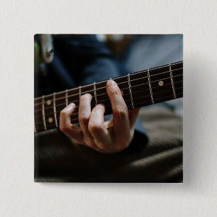 Bóton Quadrado 5.08cm Guitarra Incrível