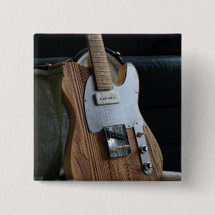 Bóton Quadrado 5.08cm Guitarra Maravilhosa