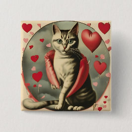 Bóton Quadrado 5.08cm gurl do gatinho sim