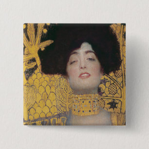 Bóton Quadrado 5.08cm Gustavo Klimt   Judith