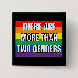 Bóton Quadrado 5.08cm Há Mais De Dois Gêneros