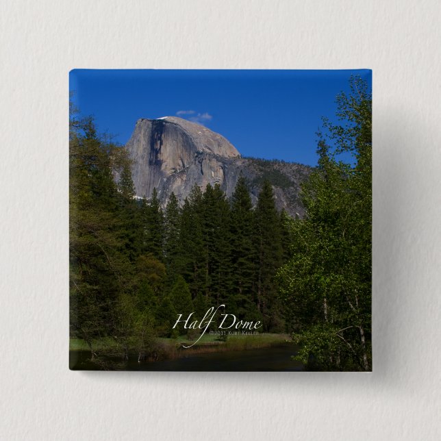 Bóton Quadrado 5.08cm Half Dome (Frente)