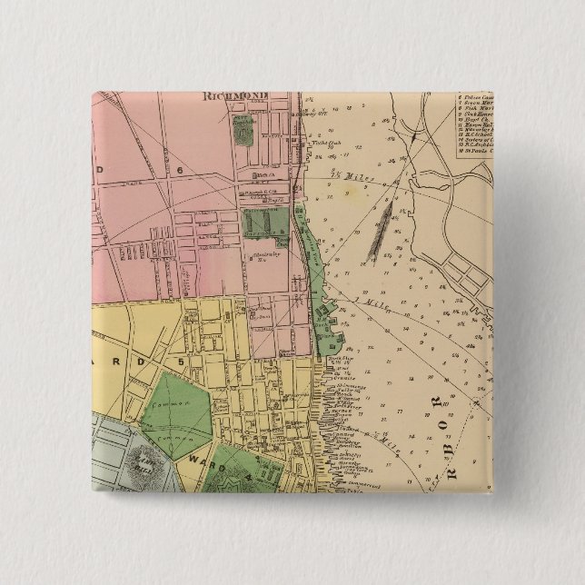 Bóton Quadrado 5.08cm Halifax, NS (Frente)