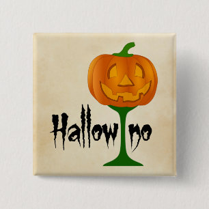 Bóton Quadrado 5.08cm Halloween Halloween De Vidro De Pumpkin