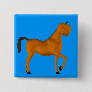 Bóton Quadrado 5.08cm Halloween Horse