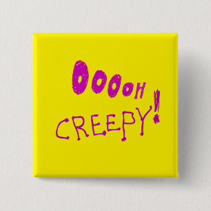 Bóton Quadrado 5.08cm Halloween Ooooh Creepy! Botão