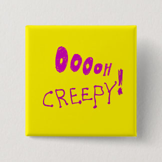Bóton Quadrado 5.08cm Halloween Ooooh Creepy! Botão
