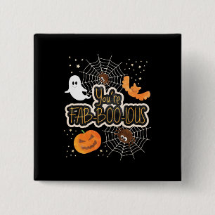 Bóton Quadrado 5.08cm Halloween Você É Fabboolóide
