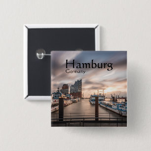 Bóton Quadrado 5.08cm Hamburgo Alemanha