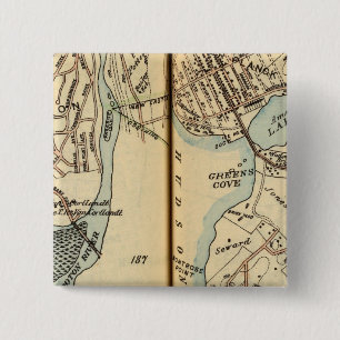 Bóton Quadrado 5.08cm Harmon Park, Nova York