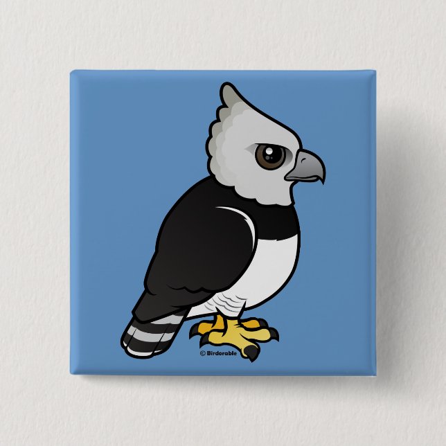 Bóton Quadrado 5.08cm Harpy Eagle (Frente)