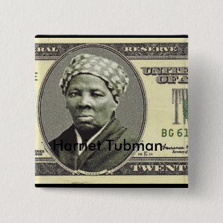 Bóton Quadrado 5.08cm Harriet Tubman