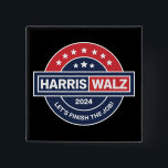 Bóton Quadrado 5.08cm Harris Walz 24 Kamala Harris Senhora Presidente 20<br><div class="desc">Harris Walz 24 Kamala Harris Senhora Presidente Eleições 2024</div>
