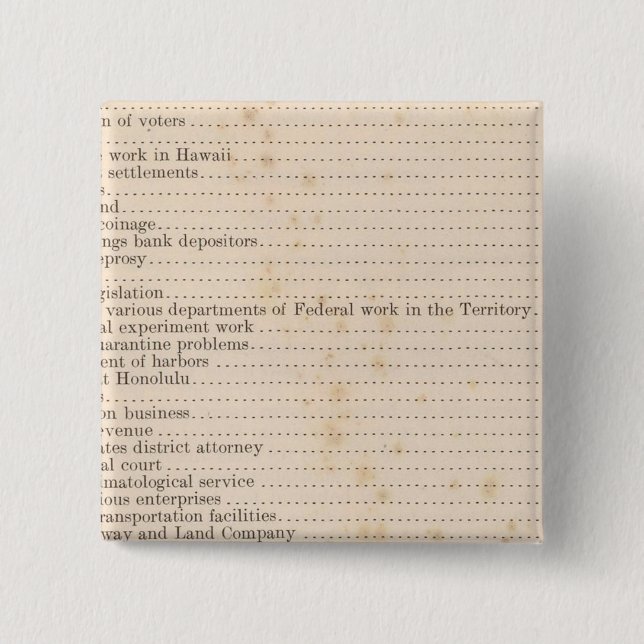 Bóton Quadrado 5.08cm Havaí 5 (Frente)