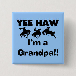 Bóton Quadrado 5.08cm Haw de Yee eu sou t-shirt e presentes de um vovô