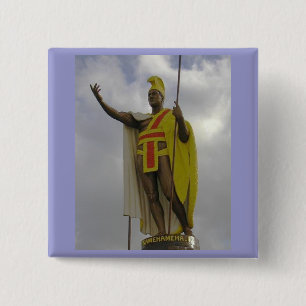 Bóton Quadrado 5.08cm Hawaii King Kamehameha Button