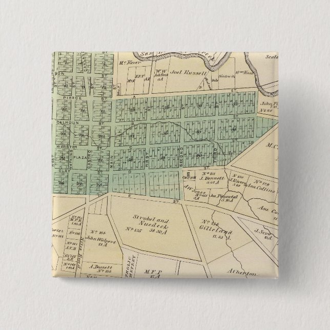 Bóton Quadrado 5.08cm Haywards, San Lorenzo (Frente)