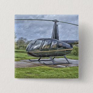 Bóton Quadrado 5.08cm Helicóptero Robinson R44