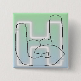 Bóton Quadrado 5.08cm Hella Button