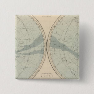 Bóton Quadrado 5.08cm Hemisfério Celeste