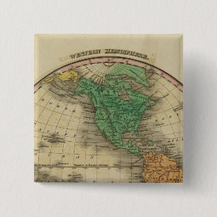 Bóton Quadrado 5.08cm Hemisfério Ocidental 16