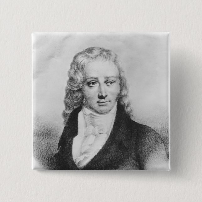 Bóton Quadrado 5.08cm Henri Benjamin Constant de Rebecque (Frente)