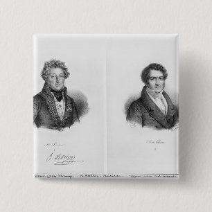 Bóton Quadrado 5.08cm Henri Montan Berton e Francois Adrien