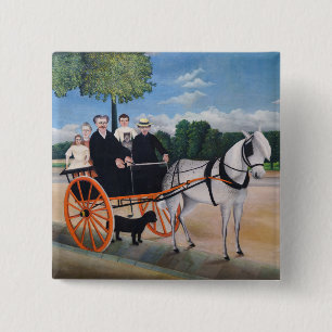 Bóton Quadrado 5.08cm Henri Rousseau - La Carriole du pere Junier