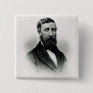 Bóton Quadrado 5.08cm Henry David Thoreau