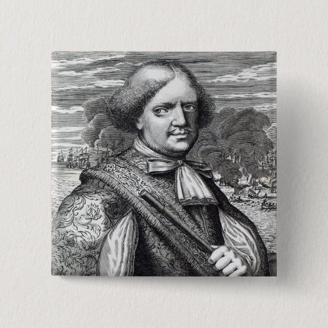 Bóton Quadrado 5.08cm Henry Morgan, 1678 (Frente)