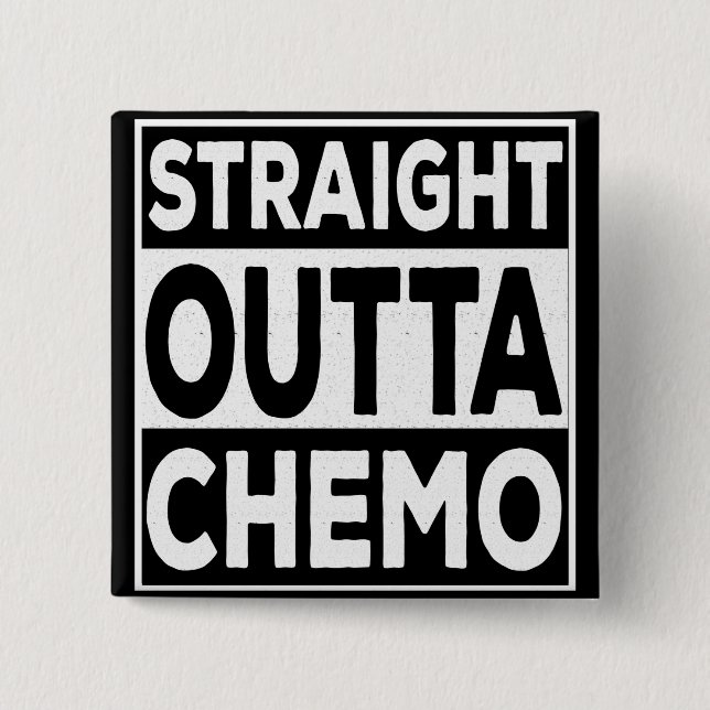 Bóton Quadrado 5.08cm Hetero Outta Chemo (Frente)