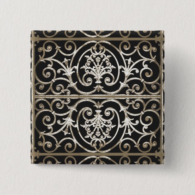 Bóton Quadrado 5.08cm Highgate Iron (Frente)