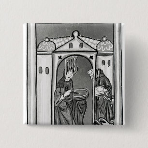 Bóton Quadrado 5.08cm Hildegard de Bingen