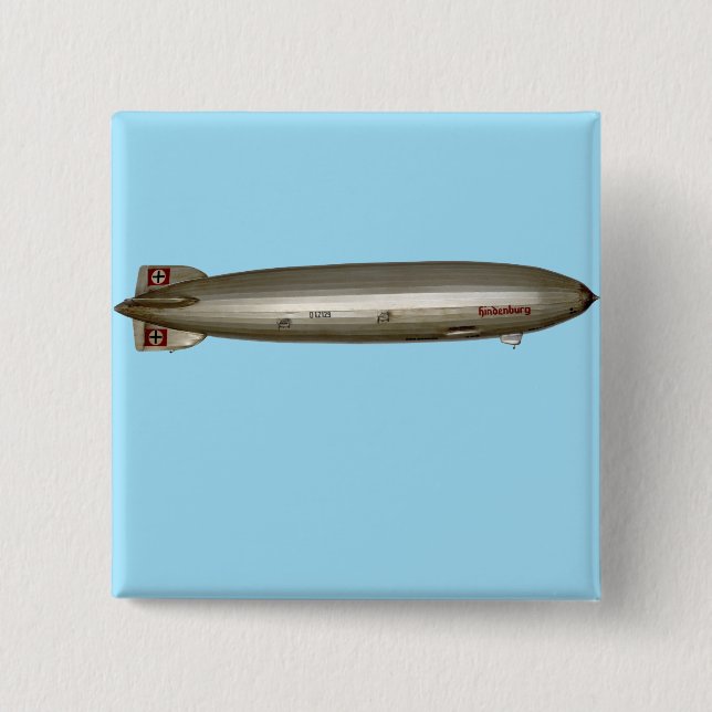 Bóton Quadrado 5.08cm Hindenburg (Frente)
