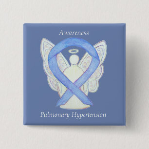 Bóton Quadrado 5.08cm Hipertensão pulmonar Sensibilização Fita Anjo
