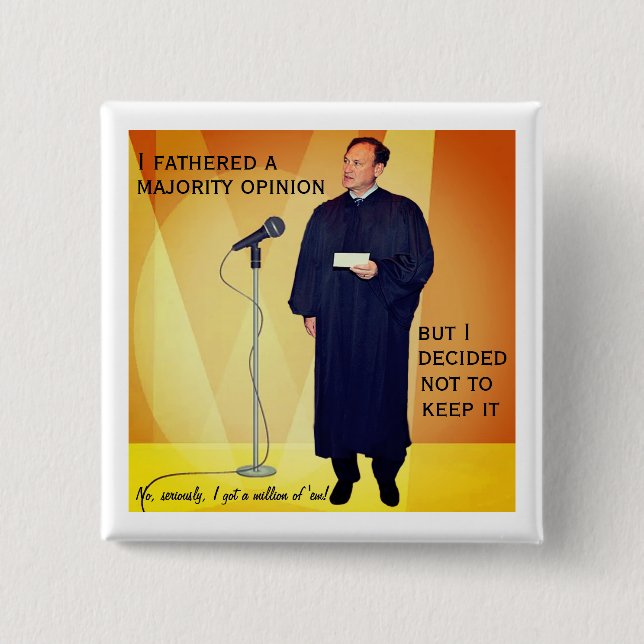 Bóton Quadrado 5.08cm hipocrisia de Alito (Frente)