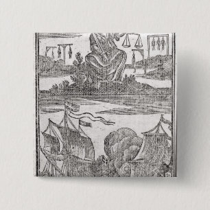 Bóton Quadrado 5.08cm História e vidas de todo o o mais notório