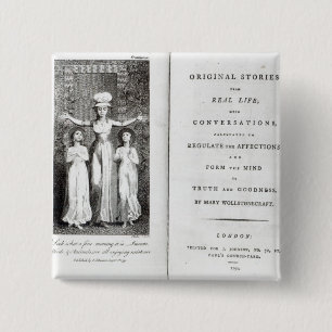 Bóton Quadrado 5.08cm Histórias originais do Frontispiece de William