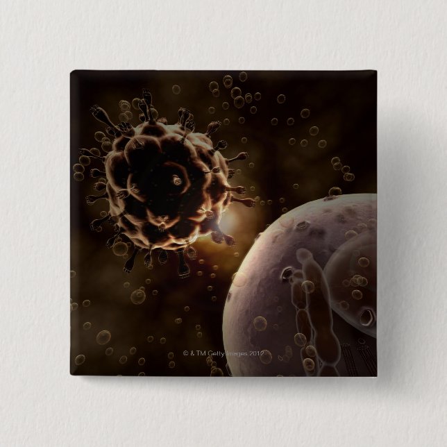 BÓTON QUADRADO 5.08CM HIV (Frente)