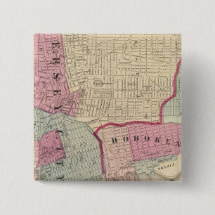 Bóton Quadrado 5.08cm Hoboken, Jersey City