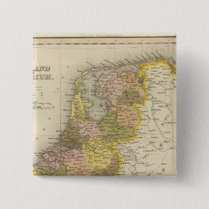 Bóton Quadrado 5.08cm Holanda E Bélgica 2