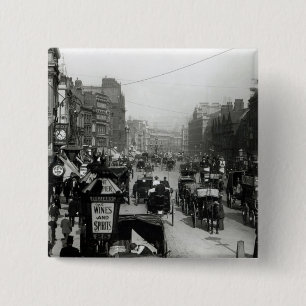 Bóton Quadrado 5.08cm Holborn alto, Londres, c.1890