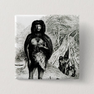 Bóton Quadrado 5.08cm Homem de Fugian