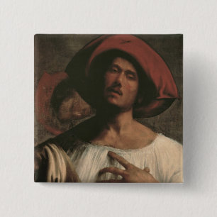 Bóton Quadrado 5.08cm Homem novo que canta