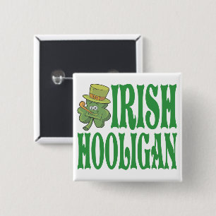 Bóton Quadrado 5.08cm Hooligan irlandês